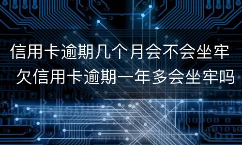 信用卡逾期几个月会不会坐牢 欠信用卡逾期一年多会坐牢吗