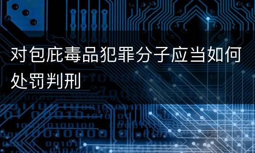 对包庇毒品犯罪分子应当如何处罚判刑