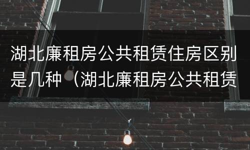 湖北廉租房公共租赁住房区别是几种（湖北廉租房公共租赁住房区别是几种类型）