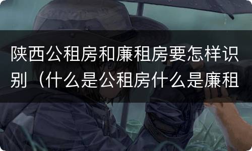 陕西公租房和廉租房要怎样识别（什么是公租房什么是廉租房）