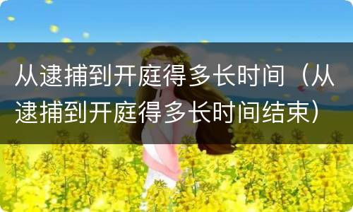 从逮捕到开庭得多长时间（从逮捕到开庭得多长时间结束）
