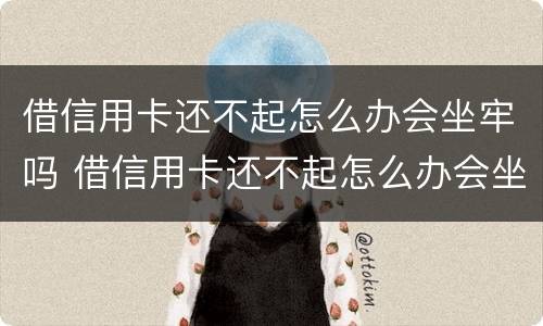 借信用卡还不起怎么办会坐牢吗 借信用卡还不起怎么办会坐牢吗知乎