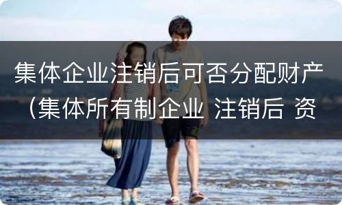 集体企业注销后可否分配财产（集体所有制企业 注销后 资产）