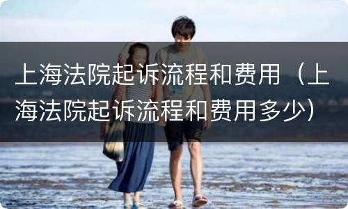 上海法院起诉流程和费用（上海法院起诉流程和费用多少）