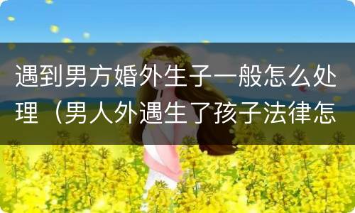 遇到男方婚外生子一般怎么处理（男人外遇生了孩子法律怎么处理）