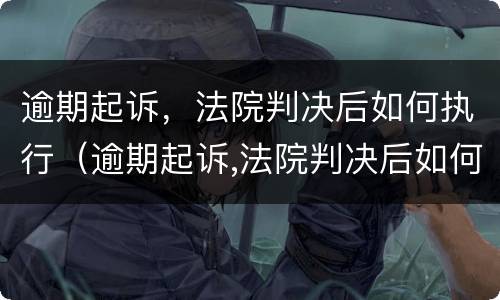 逾期起诉，法院判决后如何执行（逾期起诉,法院判决后如何执行呢）