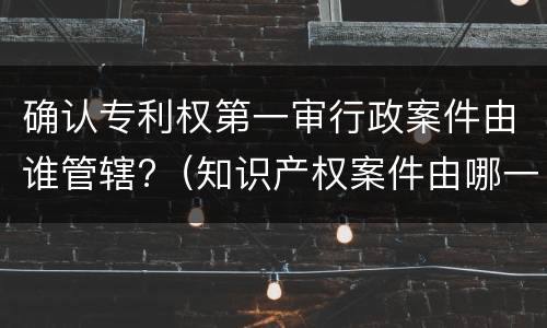 确认专利权第一审行政案件由谁管辖?（知识产权案件由哪一级人民法院管辖）