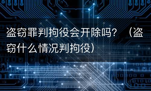 盗窃罪判拘役会开除吗？（盗窃什么情况判拘役）