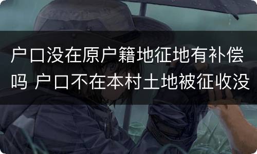 户口没在原户籍地征地有补偿吗 户口不在本村土地被征收没有得到补偿
