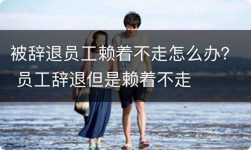 被辞退员工赖着不走怎么办？ 员工辞退但是赖着不走