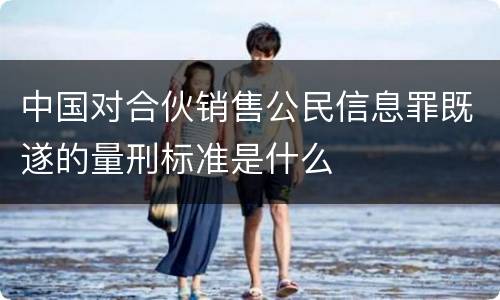 中国对合伙销售公民信息罪既遂的量刑标准是什么