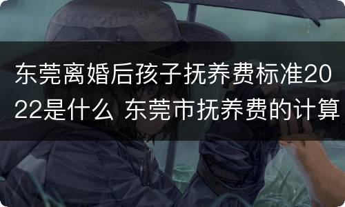 东莞离婚后孩子抚养费标准2022是什么 东莞市抚养费的计算标准