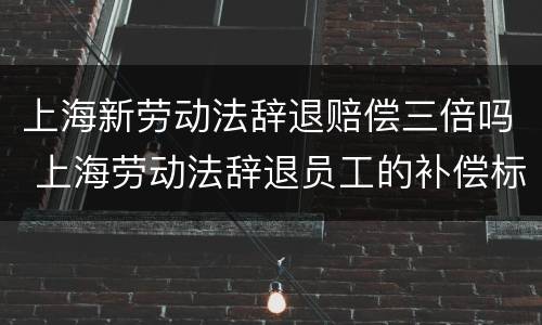 上海新劳动法辞退赔偿三倍吗 上海劳动法辞退员工的补偿标准
