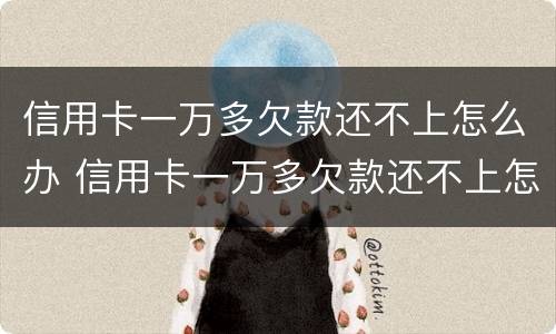 信用卡一万多欠款还不上怎么办 信用卡一万多欠款还不上怎么办呀