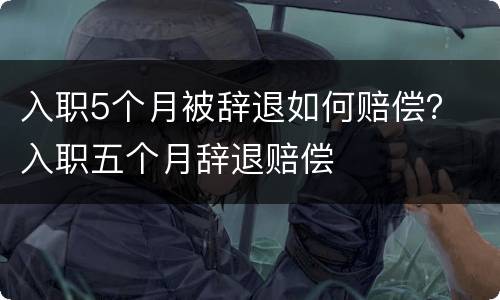 入职5个月被辞退如何赔偿？ 入职五个月辞退赔偿