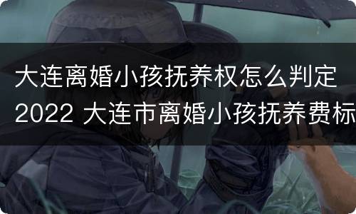 大连离婚小孩抚养权怎么判定2022 大连市离婚小孩抚养费标准