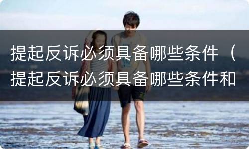提起反诉必须具备哪些条件（提起反诉必须具备哪些条件和手续）