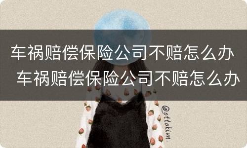 车祸赔偿保险公司不赔怎么办 车祸赔偿保险公司不赔怎么办理
