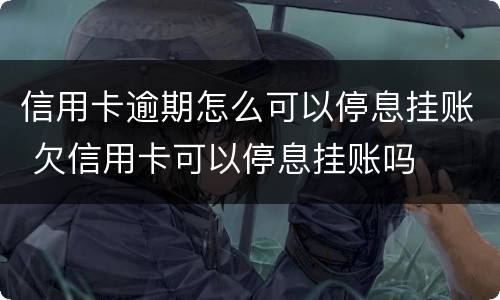 信用卡逾期怎么可以停息挂账 欠信用卡可以停息挂账吗