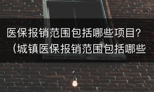 医保报销范围包括哪些项目？（城镇医保报销范围包括哪些项目）