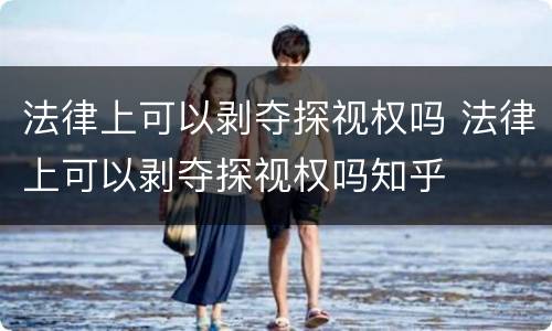 法律上可以剥夺探视权吗 法律上可以剥夺探视权吗知乎