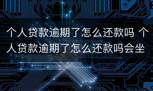 个人贷款逾期了怎么还款吗 个人贷款逾期了怎么还款吗会坐牢吗