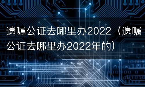遗嘱公证去哪里办2022（遗嘱公证去哪里办2022年的）
