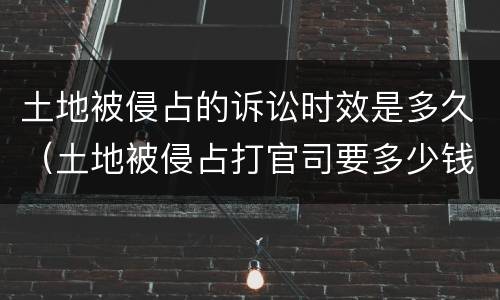 土地被侵占的诉讼时效是多久（土地被侵占打官司要多少钱）