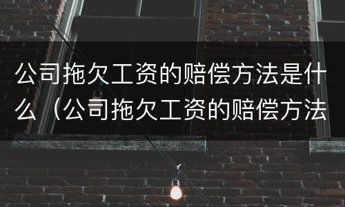 公司拖欠工资的赔偿方法是什么（公司拖欠工资的赔偿方法是什么意思）
