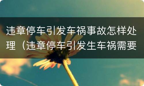 违章停车引发车祸事故怎样处理（违章停车引发生车祸需要担多少责）