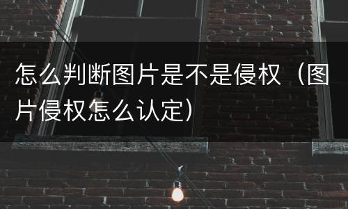 怎么判断图片是不是侵权（图片侵权怎么认定）