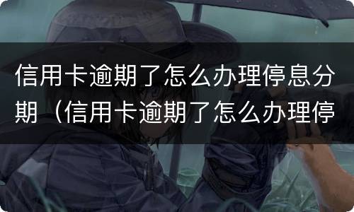 信用卡逾期了怎么办理停息分期（信用卡逾期了怎么办理停息分期话术）