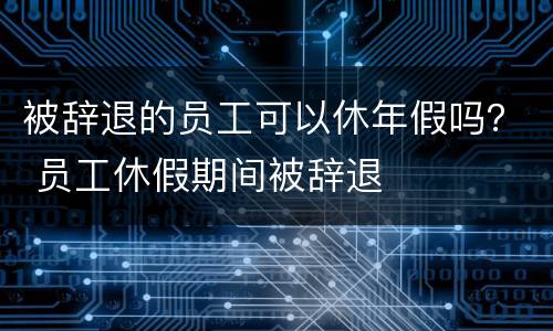 被辞退的员工可以休年假吗？ 员工休假期间被辞退