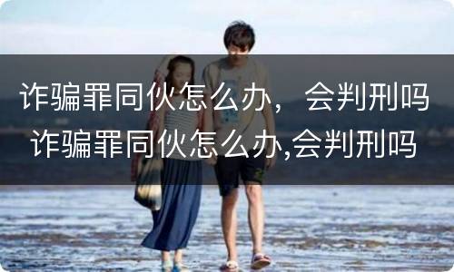 诈骗罪同伙怎么办，会判刑吗 诈骗罪同伙怎么办,会判刑吗