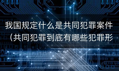 我国规定什么是共同犯罪案件（共同犯罪到底有哪些犯罪形态）