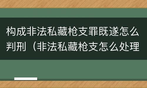 构成非法私藏枪支罪既遂怎么判刑（非法私藏枪支怎么处理）