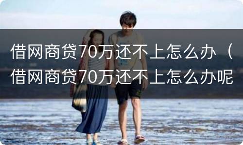 借网商贷70万还不上怎么办（借网商贷70万还不上怎么办呢）