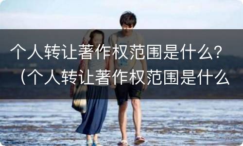 个人转让著作权范围是什么？（个人转让著作权范围是什么规定）