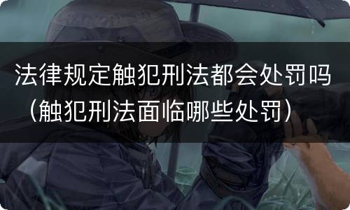 法律规定触犯刑法都会处罚吗（触犯刑法面临哪些处罚）