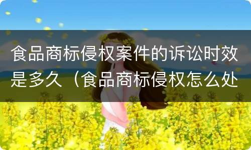食品商标侵权案件的诉讼时效是多久（食品商标侵权怎么处罚）