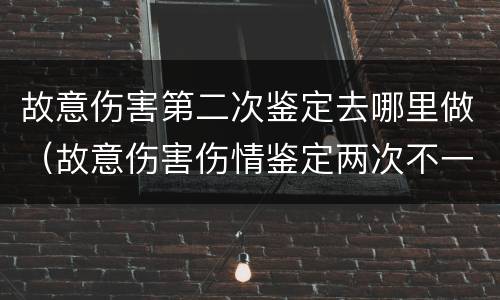 故意伤害第二次鉴定去哪里做（故意伤害伤情鉴定两次不一样）