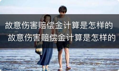 故意伤害赔偿金计算是怎样的 故意伤害赔偿金计算是怎样的规定