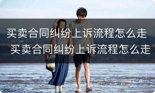 买卖合同纠纷上诉流程怎么走 买卖合同纠纷上诉流程怎么走的