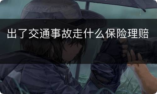 出了交通事故走什么保险理赔