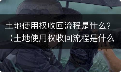 土地使用权收回流程是什么？（土地使用权收回流程是什么）