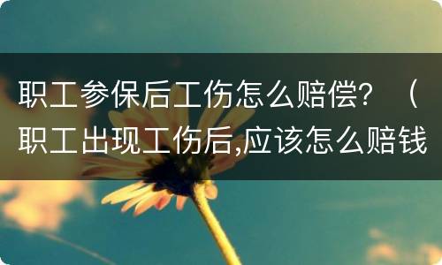 职工参保后工伤怎么赔偿？（职工出现工伤后,应该怎么赔钱）