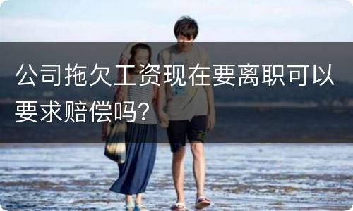 公司拖欠工资现在要离职可以要求赔偿吗？