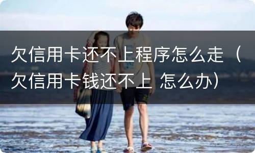 欠信用卡还不上程序怎么走（欠信用卡钱还不上 怎么办）