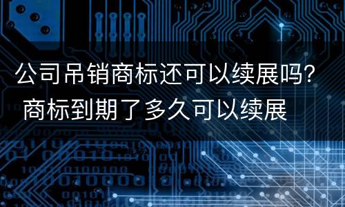 公司吊销商标还可以续展吗？ 商标到期了多久可以续展