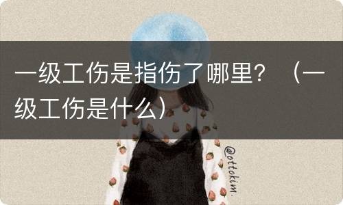 一级工伤是指伤了哪里？（一级工伤是什么）